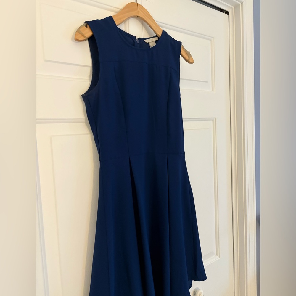 Navy Blue Sleeveless Dress